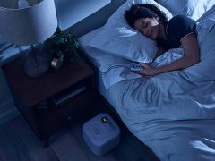 Woman sleeping with a chiliPad