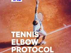 Image of tennis player demonstrating how to fix tennis elbow