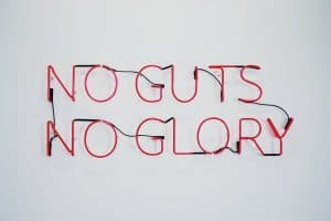 No Guts No Glory neon sign